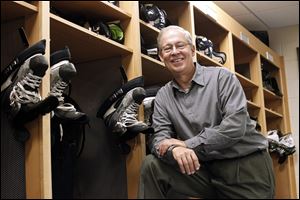 Tom Fraser, a discipleship pastor at Hope Lutheran Church in Toledo has been a hockey team chaplain since the 1980s when be began the role with the New York Rangers. He also works with the Detroit Red Wings.