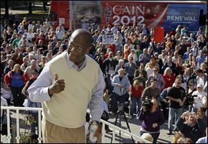 Republican presidential candidate Herman Cain campaigns Saturday in Cookeville, Tenn. 