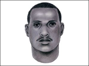 This police sketch shows a suspect wanted in the shooting of city employee Tommy Butts.