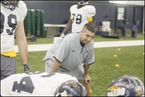 UT coach Matt Campbell has been putting his team through the paces in Toledo. The Rockets arrived in Washington on Friday evening.