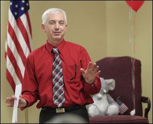 Republican Steve Kraus tells the Fallen Timbers Republican Club he will push for a balanced budget and smaller government.