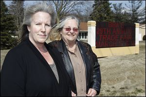 Bedford Business Association President Laura Collins, left, and Second Vice President Karen Daggett say the trade fair will feature more than 160 township businesses.