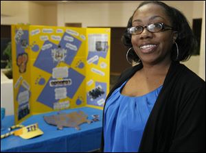 Artisha Lawson, of Toledo, is president of the local Sigma Gamma Rho sorority, which sponsored a recent youth health day at the Frederick Douglass Community Center. She also volunteers with the 