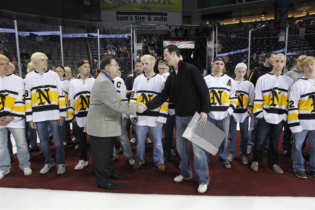 Blade-sports-editor-Frank-Corsoe-shakes-hands-with-Northview-hockey-head-coach-Mike-Jones-1