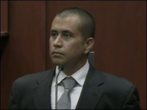 George Zimmerman testifies Thursday at his bond hearing, as seen in this image taken from video.