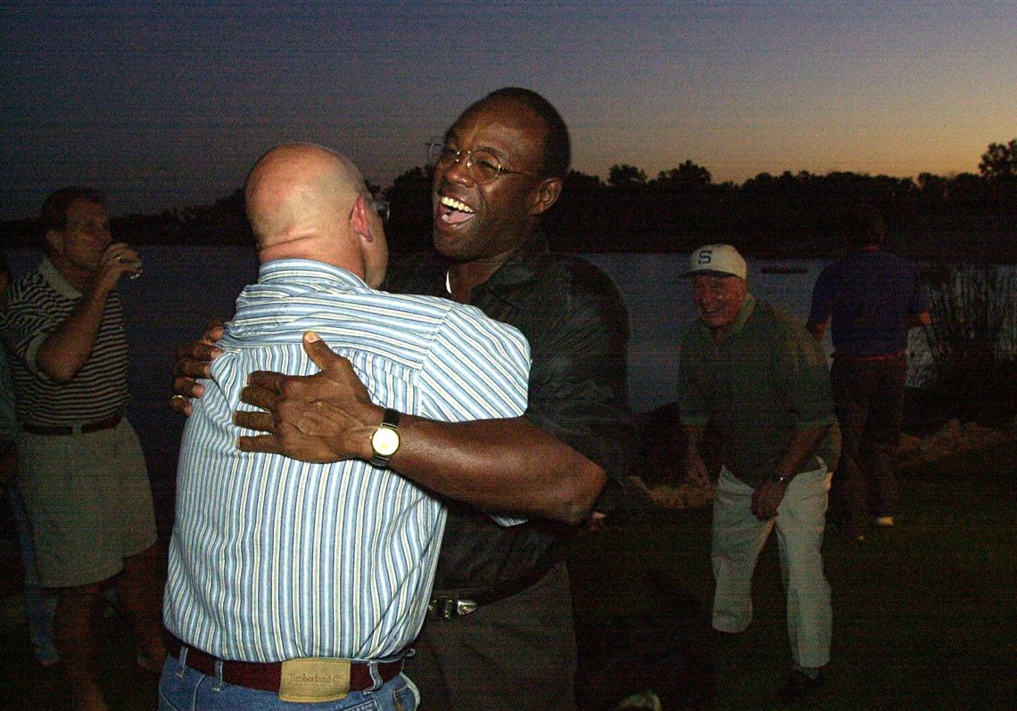 Former Bronco Rick Upchurch takes a photo with family and friends News  Photo - Getty Images