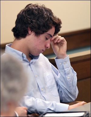 T.J. Lane, 17, appears in Juvenile Court in Chardon, Ohio, on Thursday. He is charged in the Feb. 27 Chardon High School rampage that left three students dead and two students seriously wounded. 