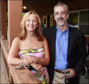 Ann Izzi and Marty Goff at the Toledo Ballet's Beer and Wine Festival at Olander Park.