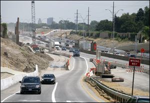 After being closed for parts of two construction seasons, the Douglas Road exit from westbound I-475 in West Toledo reopened Tuesday. The Jackman/Central exit closed permanently at the same time, to be replaced this year by an exit at ProMedica Parkway. The Ohio Department of Transportation’s $64 million I-475 modernization project is scheduled for completion next year.