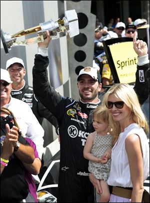 With Sunday's win at the Brickyard 400, Jimmie Johnson joined Hendrick Motorsports teammate Jeff Gordon as the only NASCAR drivers to win four times at the historic 2.5-mile track, which has hosted stock car racing since 1994.