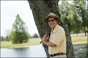 Ken Hawley of Napoleon, who worked at the Senior U.S.
Open, will be a marshal at the No. 8 hole at the Farr.