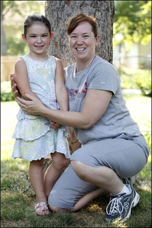 Anita McClough and her 4-year-old daughter Penelope.