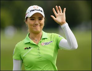 So Yeon Ryu acknowledges the crowd at Highland Meadows after wrapping up the Jamie Farr Toledo Classic. She earned $195,000 for the victory, which was her first since last season's U.S. Open.