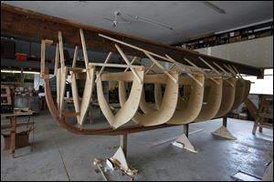 The replica of the boat, once complete, is to be used in the bicentennial celebrations of the War of 1812 and then is to be housed at the national park at Perry's Monument.