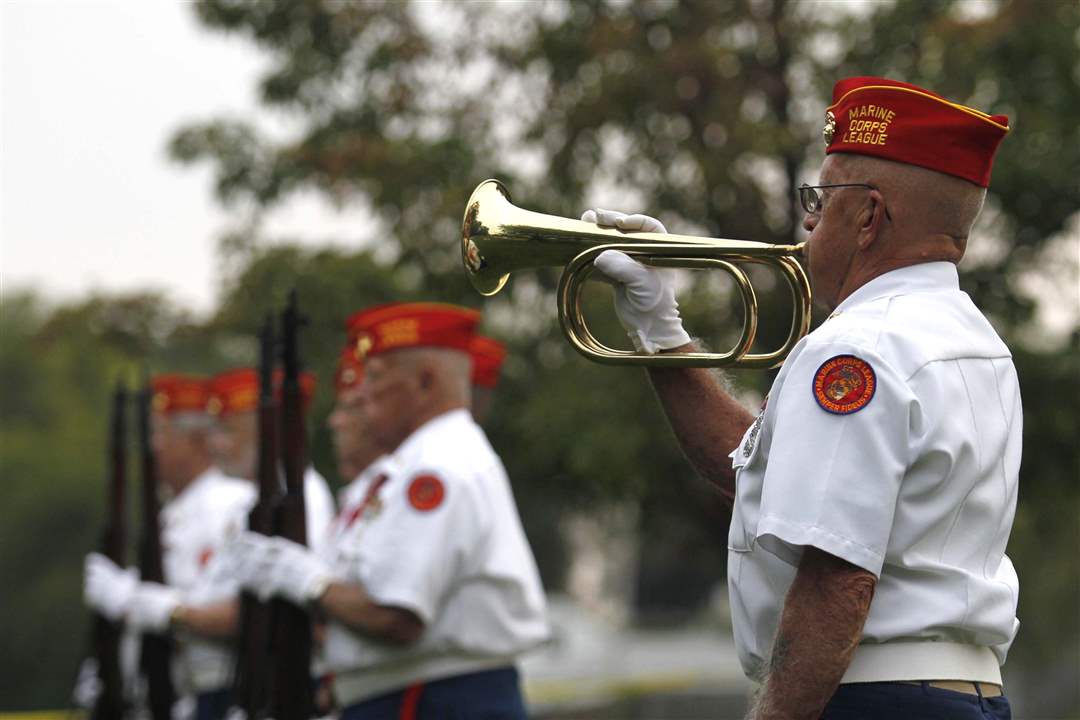 Larry-Barnett-plays-TAPS-during-the-annual-Support-the-Troops