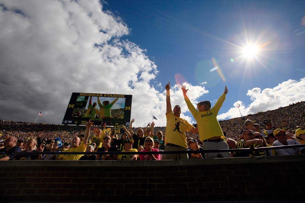 University-of-Michigan-fans-bask-in-the-sun