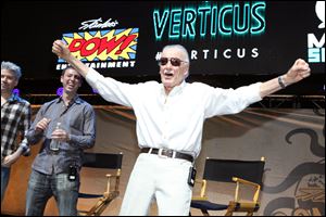 Stan Lee greets the fans at Stan Lee's Comikaze Expo last Saturday in Los Angeles.