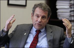 U.S. Senator Sherrod Brown (D-OH) met with The Blade editorial board on Thursday in Toledo.