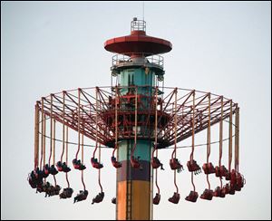 The fate of Cedar Point’s WindSeeker ride remains up in the air although fans of the 301-foot-tall thrill ride probably won’t be airborne on it any time soon.