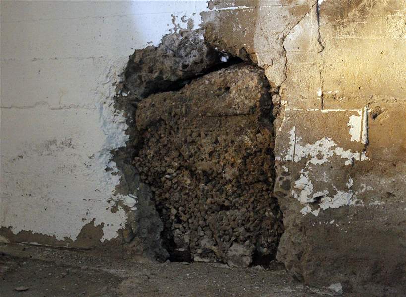 A-portion-of-the-basement-wall-is-deteriorating