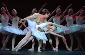 The English National Ballet, seen here rehearsing 