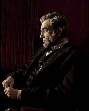 Daniel Day-Lewis portrays Abraham Lincoln in 