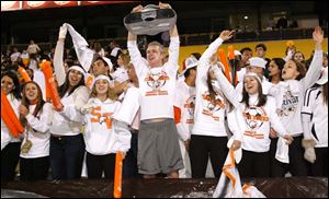 Sylvania Southview fans cheer during the match.