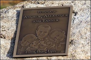 A plaque honoring the boys has been placed on a boulder in Wakefield Park. If the boys are found alive, the plaque will be moved to their mother's home.