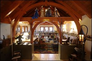 An Interior view of the Hobbit house.