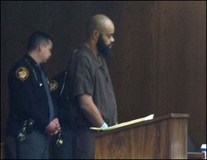 Robert Carter appears in Toledo Municipal Court today.