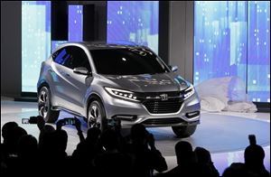 The unveiling of the Honda Urban SUV concept at the North American International Auto Show in Detroit, today.