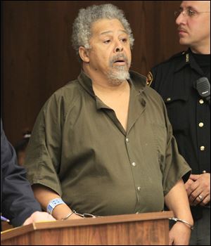 James M. Day, Sr., 66, appears in Toledo Municipal Court today. He is charged with murder for the mutilation death of Joan Watson, 49.