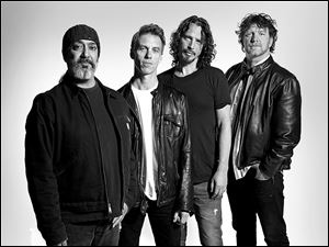 Soundgarden band members are, from left, Kim Thayil, Matt Cameron, Chris Cornell, and Ben Shepherd.