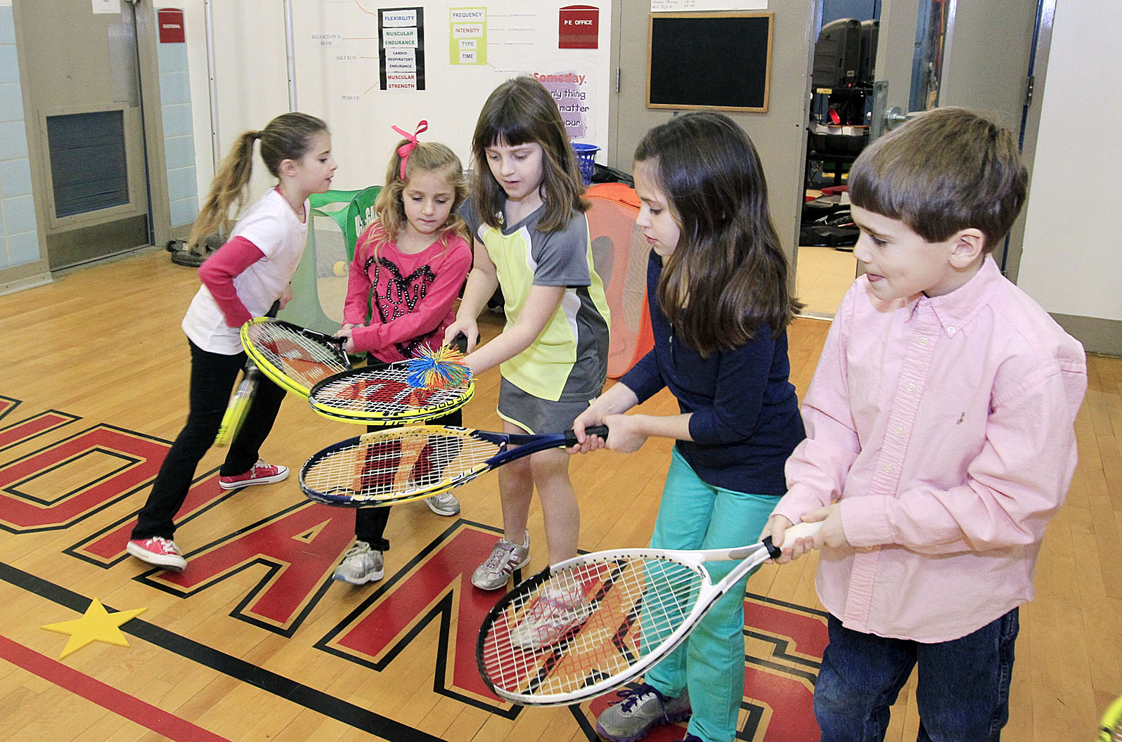 Elementary school tennis program nets foam balls, fun - The Blade