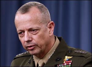 President Obama says he has accepted Marine Gen. John Allen's request to retire from military.