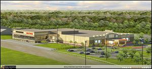 An artist's rendering shows what Penn National's Dayton 'racino' will look like. State regulators said they are concerned that more people will miss out on live racing.