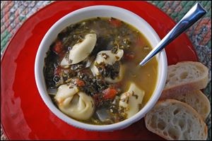 Sausage Tortellini and Spinach Soup will soothe mind, body, and soul.