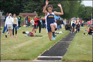 Miranda Johnson, a junior at Whiteford, won the long jump title at the Division 4 state meet last year.