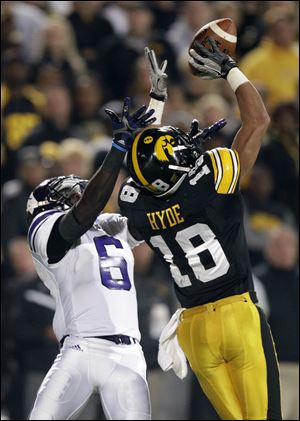 Iowa cornerback Micah Hyde had 240 tackles and eight interceptions in his four seasons with the Hawkeyes.