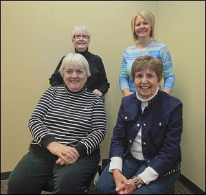 Citizens 4 the Whitman Center includes, back row from left, Alice Dewey and Sharon Hutchinson, both of Temperance; and front row, Bonnie Welniak, Lambertville, and Judith Hamburg, Temperance.    