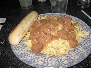 Miss Lily's beef and noodles.