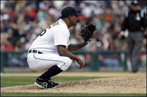 After Tigers closer Valverde blew his first save of the season, the Indians turned their one-run lead in the 10th over to a left-handed specialist and a middle reliever.