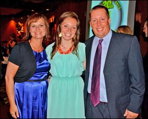 Kelsey Stickley with and her mother, Janel Zbierajewski Spychala, and father, Heath Stickley.