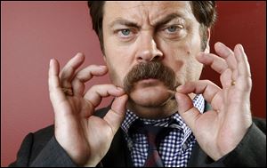 Actor Nick Offerman, who plays surly Ron Swanton on 'Parks and Recreation,' says he thinks his new film, opening Friday, will appeal to everyone.