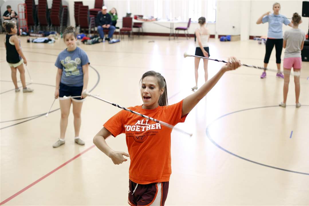 Instructor-Harley-Dale-of-Virginia-Tech-demonstrates-her-moves