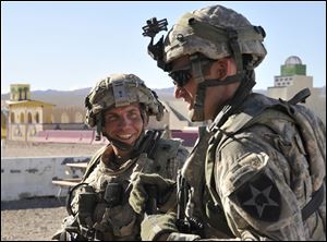 Defense attorneys say Staff Sgt. Robert Bales, left, who was on his fourth combat deployment, was suffering from post-traumatic stress disorder and a traumatic brain injury. He continued to blame the Army for sending him back to war in the first place.