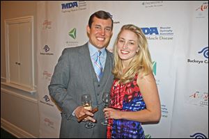 Dock Treece and his fiance Kiah Barrette at the MDA fund-raiser.