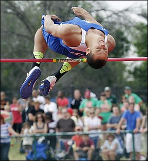 Findlay's Tyler Brown won the boys Division I high jump  after topping 6 feet, 10.25 inches. He also won the 400-meter dash. 