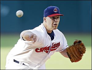 The Indians’ Justin Masterson allowed nine hits over 6 1/3 innings pitched while allowing just two earned runs, striking out eight.