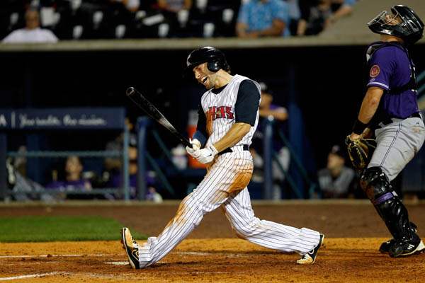 Ben-Geuz-reacts-after-hitting-a-fly-ball-an